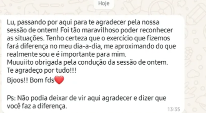 Depoimento real de uma cliente da Luane