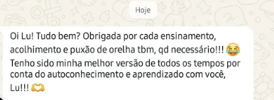 Depoimento real de uma cliente da Luane